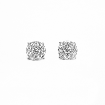 Aretes Redondos Middle Stone 9MM