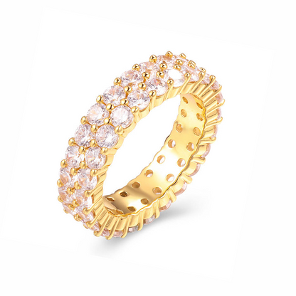 Anillo Dual Eternity en Gold P925