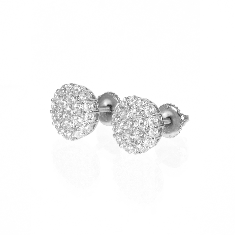 Aretes Redondos Flower 10MM