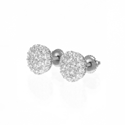 Aretes Redondos Flower 10MM