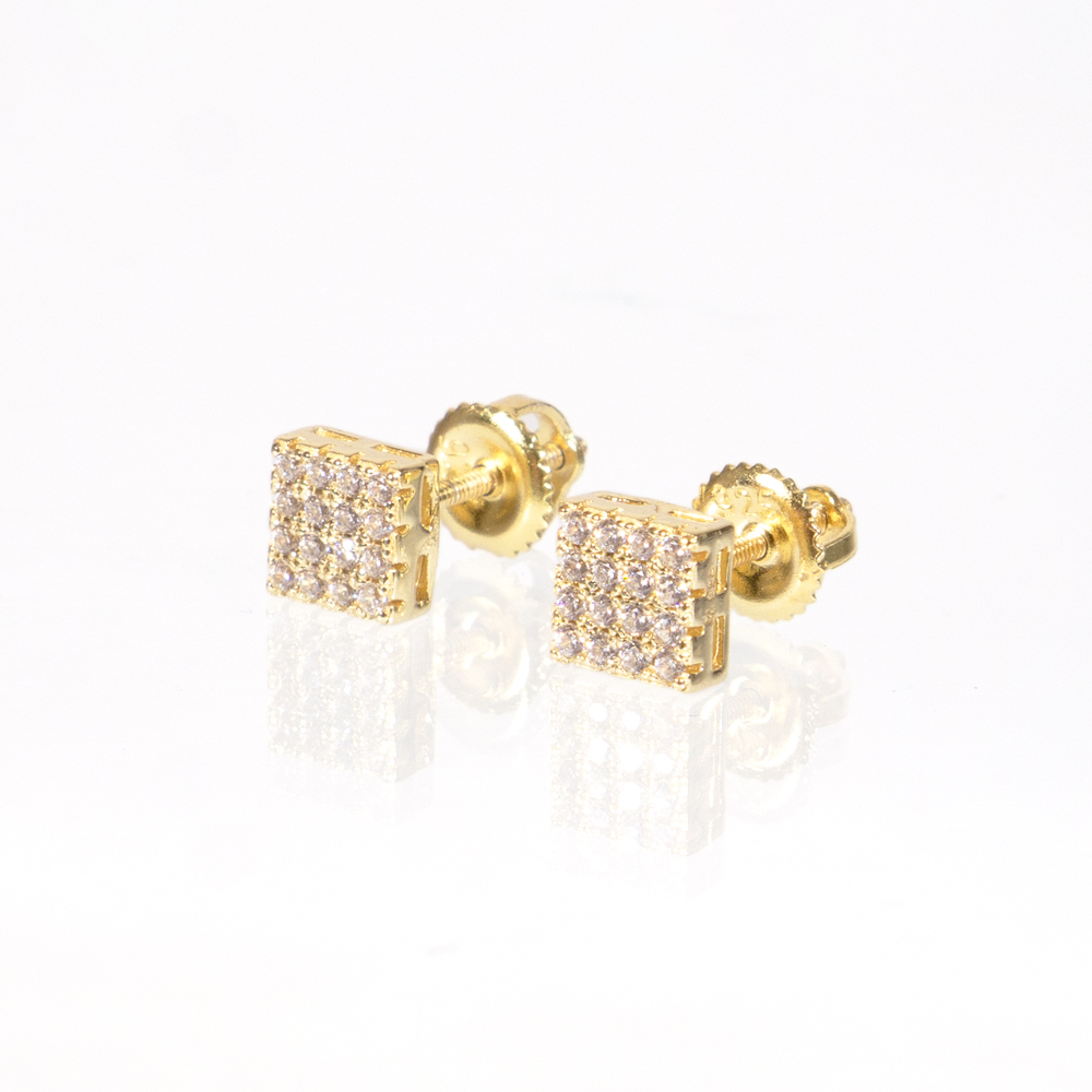 Aretes Cuadrados Small Iced