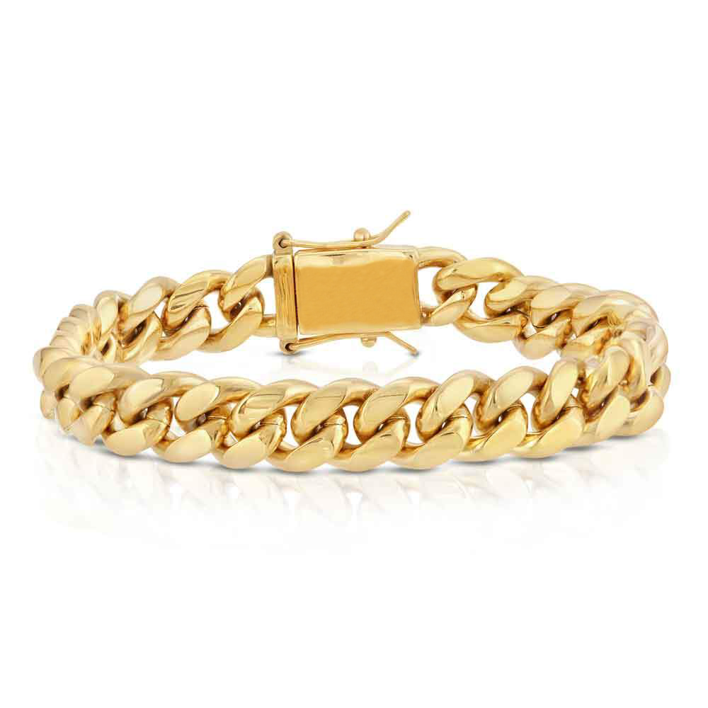 Pulsera Cubana 10MM en Gold