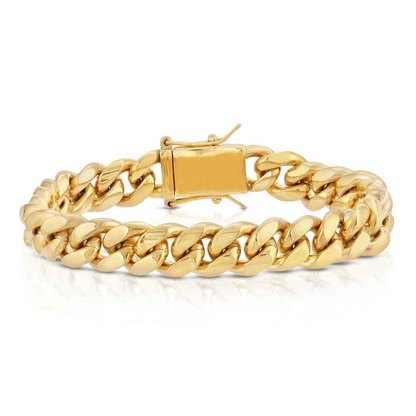 Pulsera Cubana 10MM en Gold