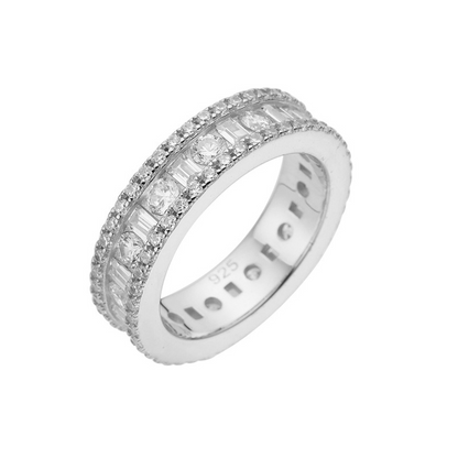 Anillo Eternity Baguette en White Gold