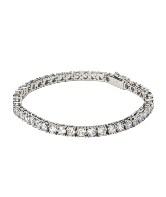 Pulsera Tennis 4mm en White Gold